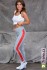 Dámské dlouhé fitness legíny - Fit strip - Šedá